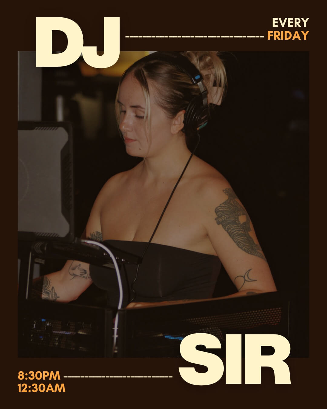 DJ Sir live every Friday night at Spritz City Bistro in Stuart FL, Friday DJ set, bar and lounge nightlife, music and cocktails in downtown Stuart